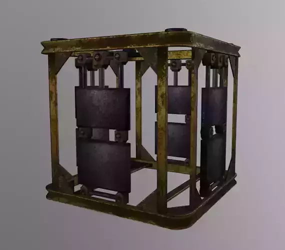 Crate Sheel Low-poly 3D model