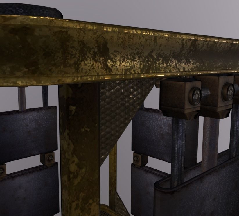 Crate Sheel Low-poly 3D model_5