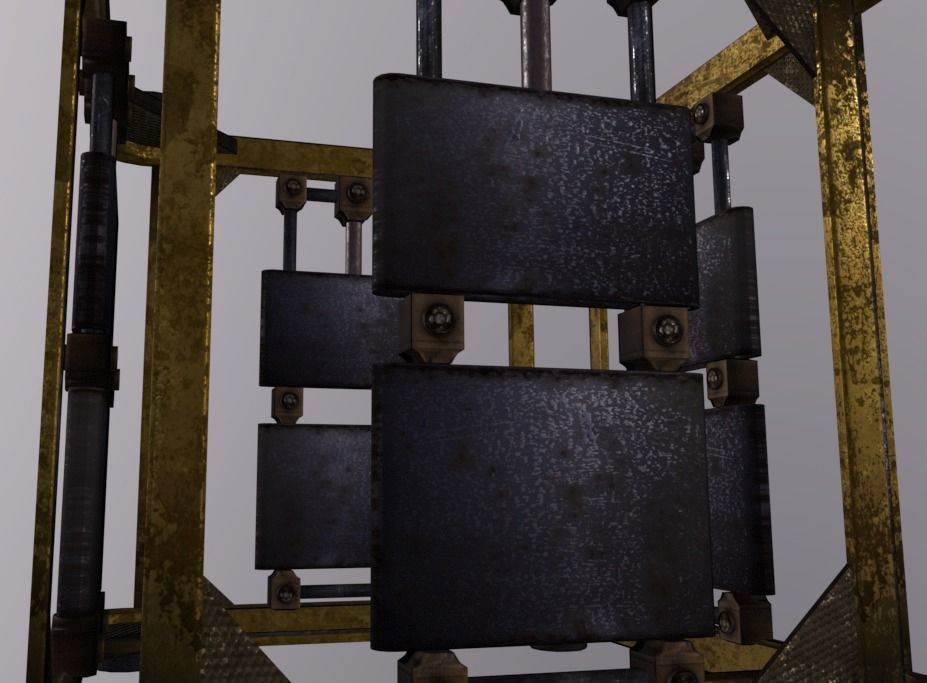 Crate Sheel Low-poly 3D model_4