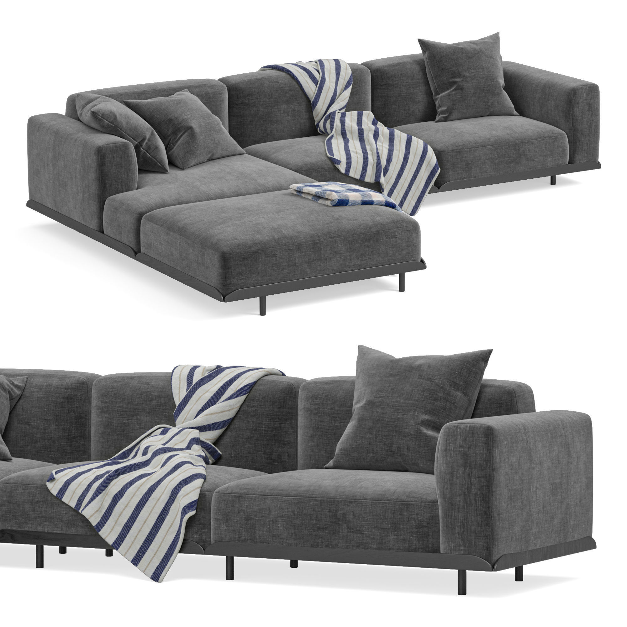 Arflex Claudine L Sofa 3D model_2