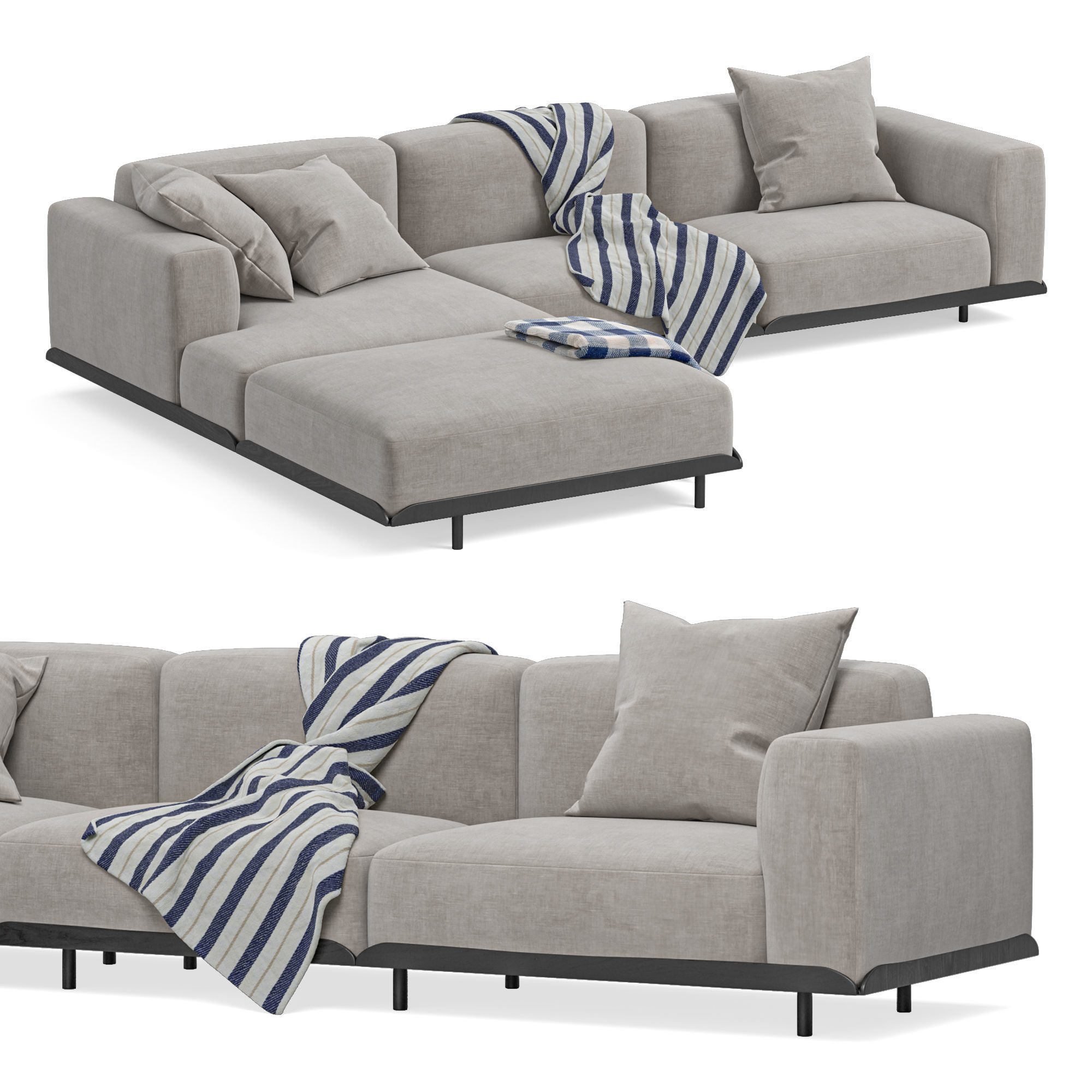 Arflex Claudine L Sofa 3D model_1
