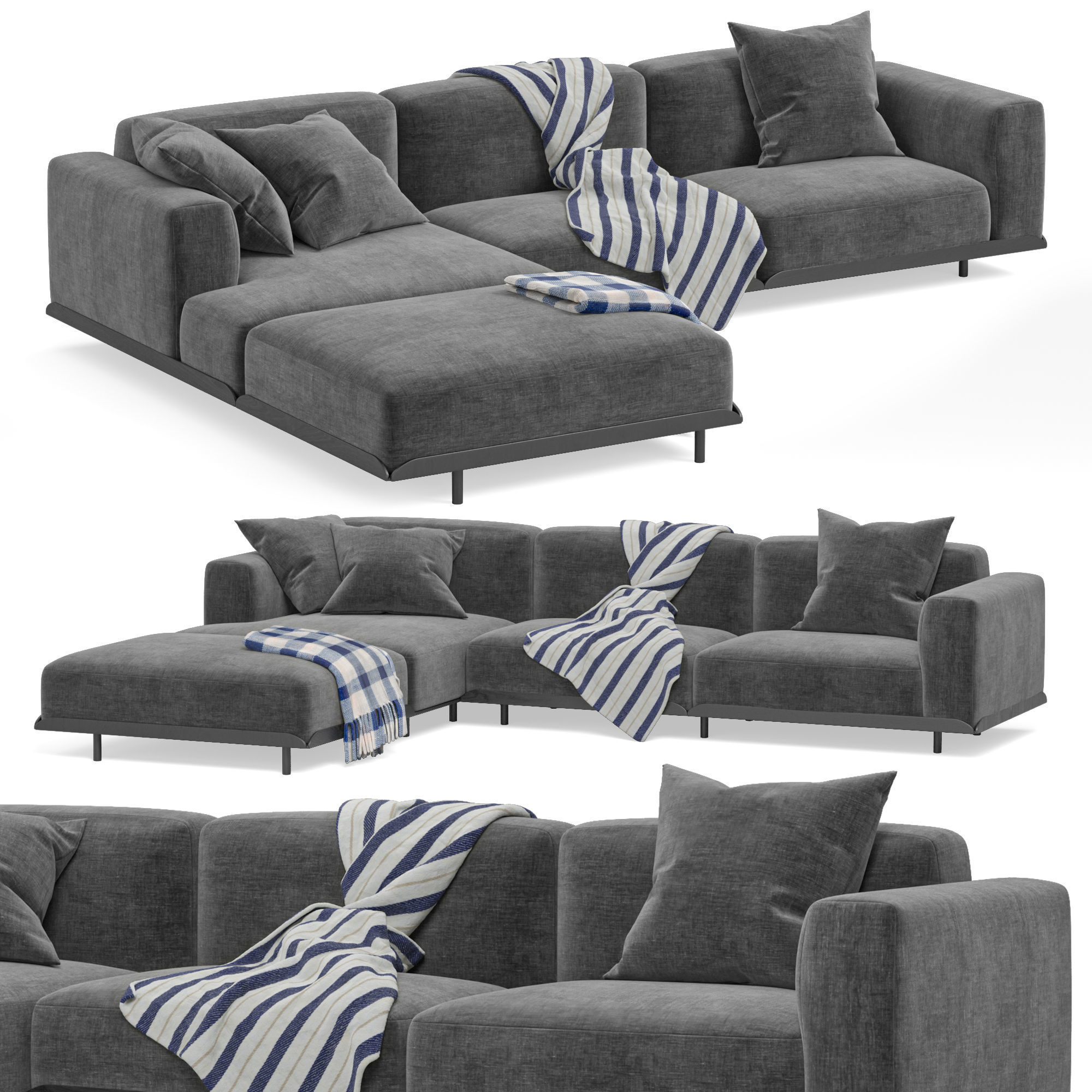 Arflex Claudine L Sofa 3D model_3