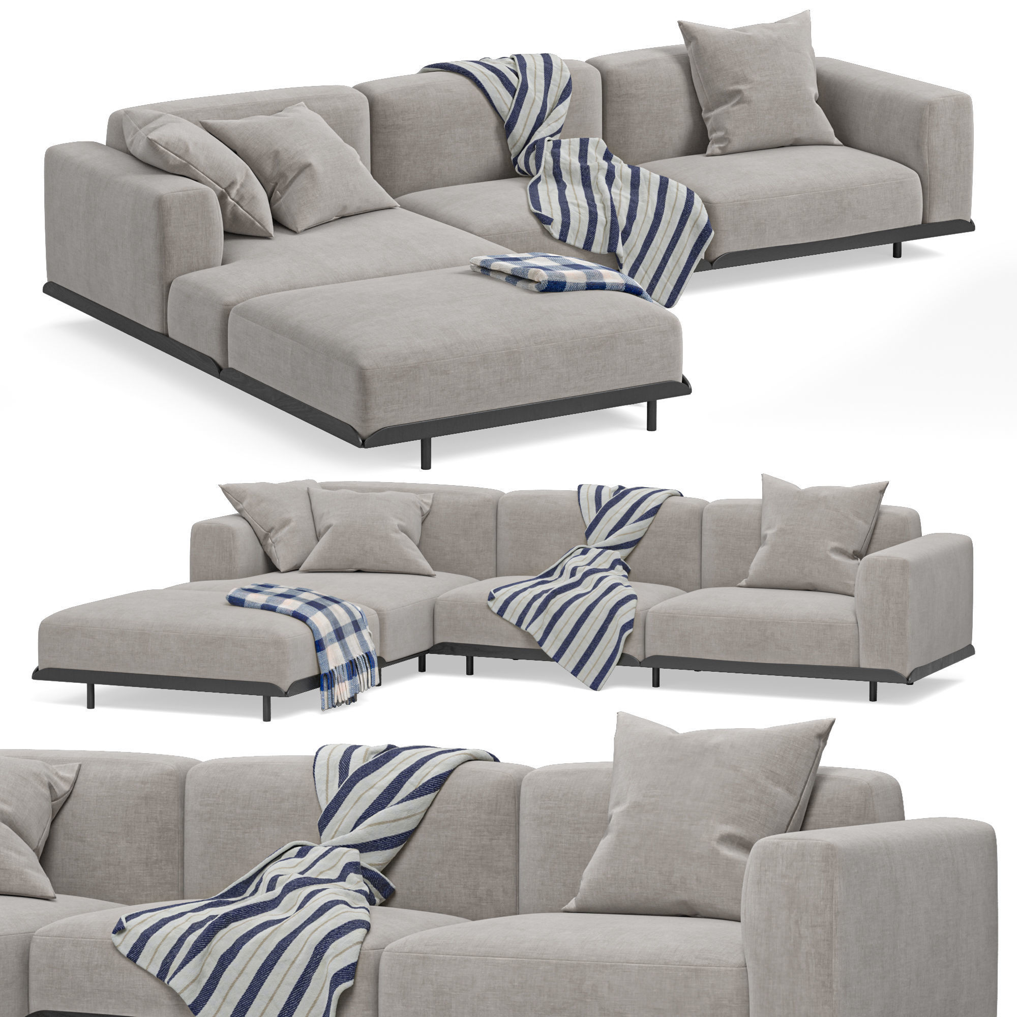 Arflex Claudine L Sofa 3D model_4