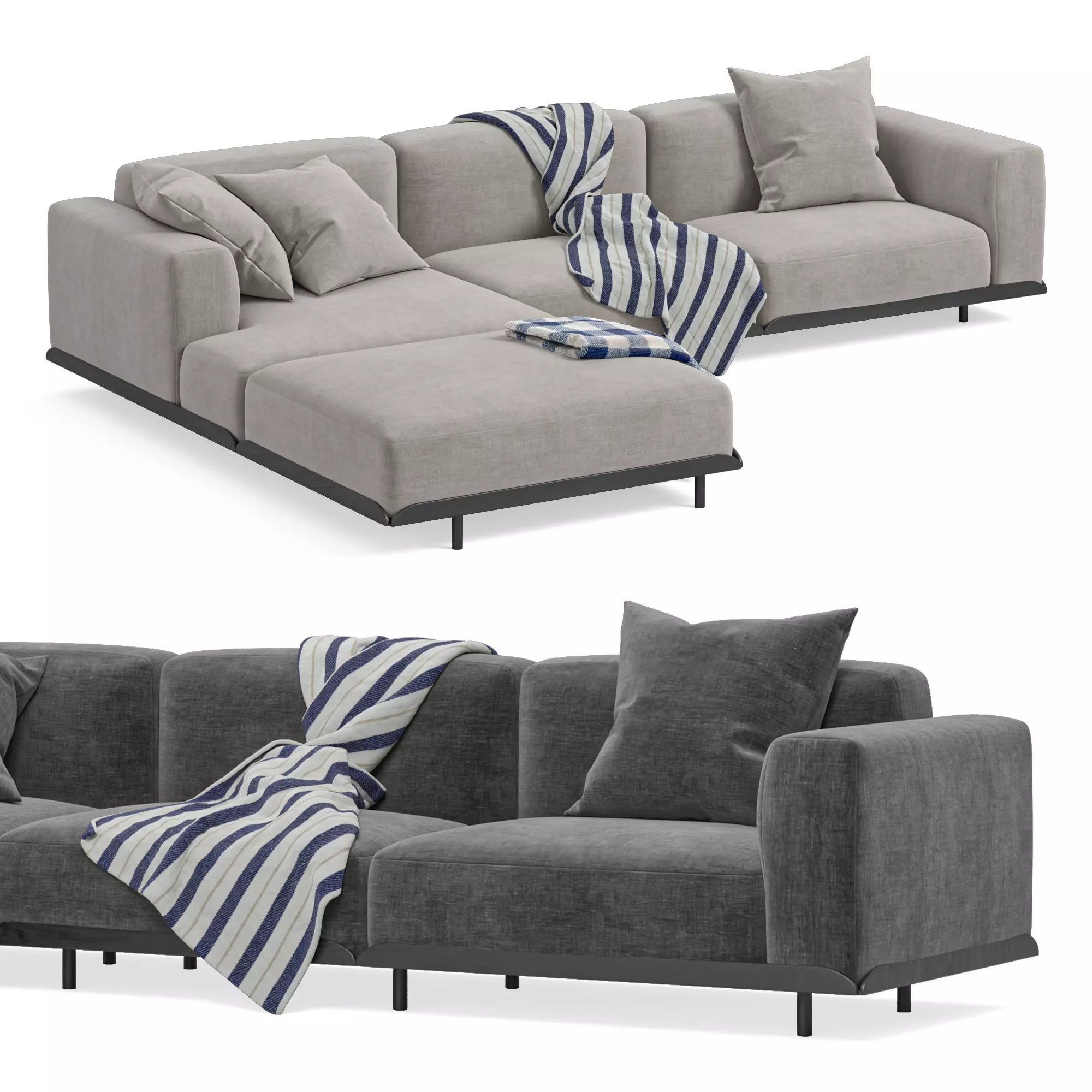 Arflex Claudine L Sofa 3D model_0