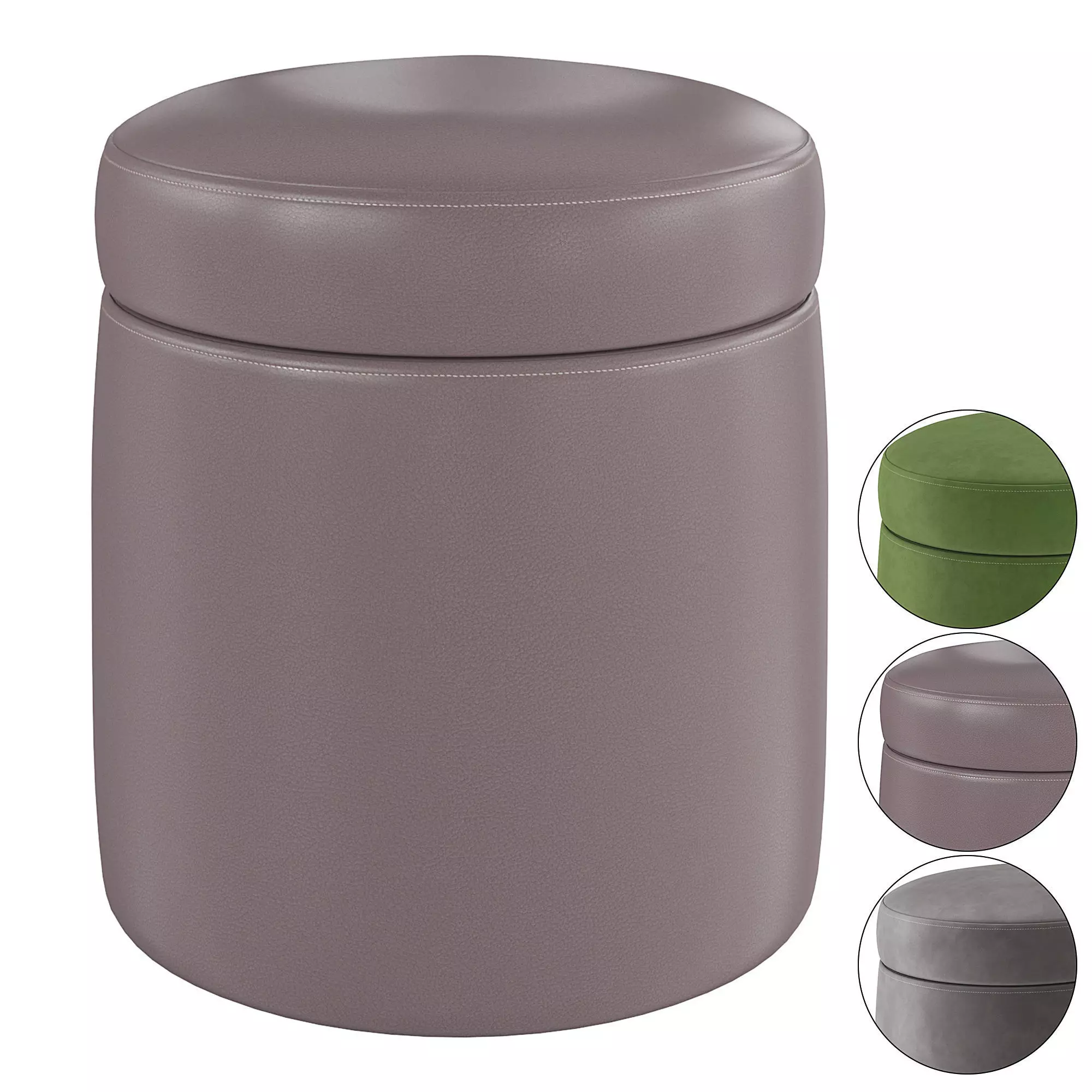 Pouf Barrel 3D model