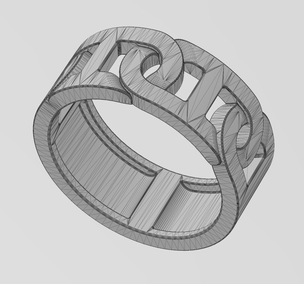D link chain 8mm band US sizes 6to9 3D print model_15