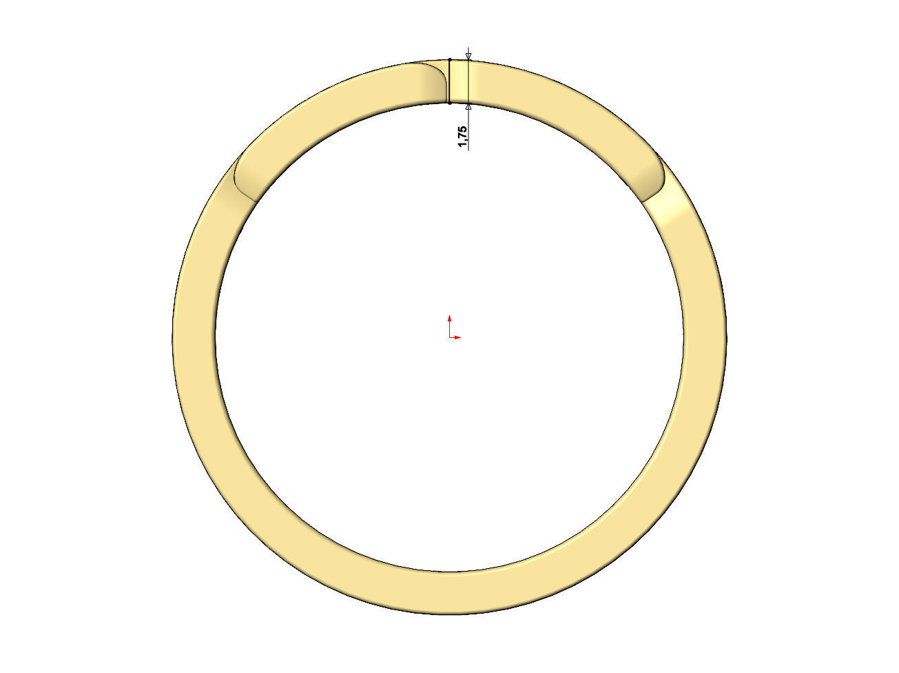 D link chain 8mm band US sizes 6to9 3D print model_7
