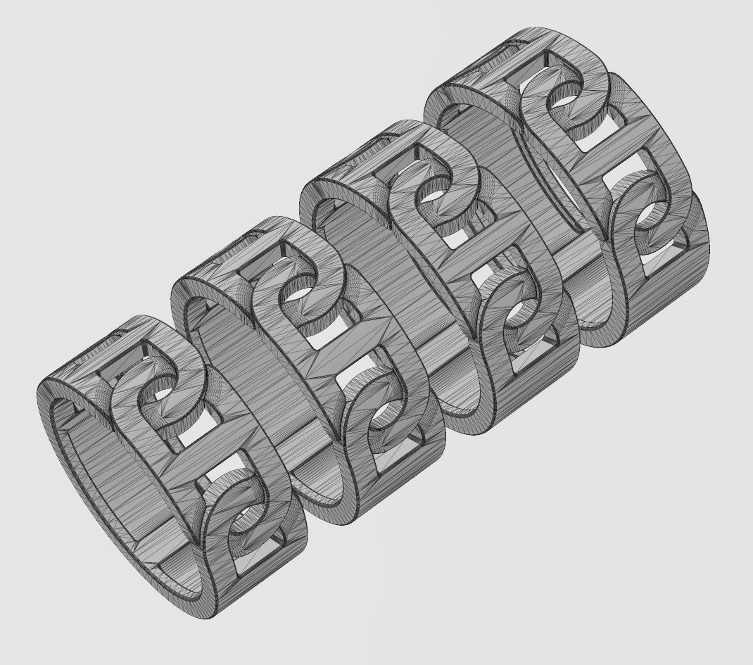 D link chain 8mm band US sizes 6to9 3D print model_13
