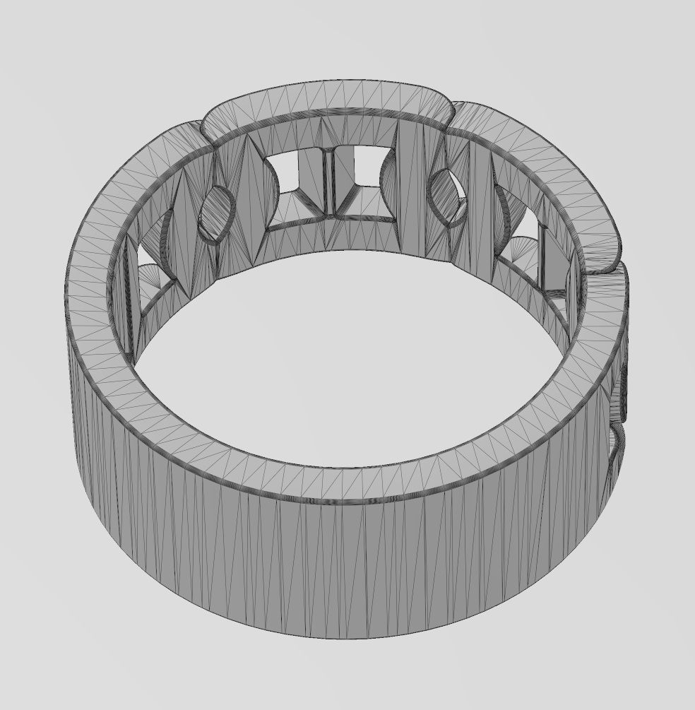 D link chain 8mm band US sizes 6to9 3D print model_14
