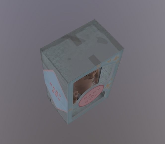 Scary ToyBabyInBox Low-poly 3D model_3