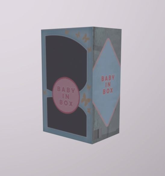 Scary ToyBabyInBox Low-poly 3D model_5