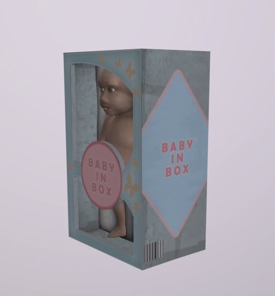 Scary ToyBabyInBox Low-poly 3D model_2