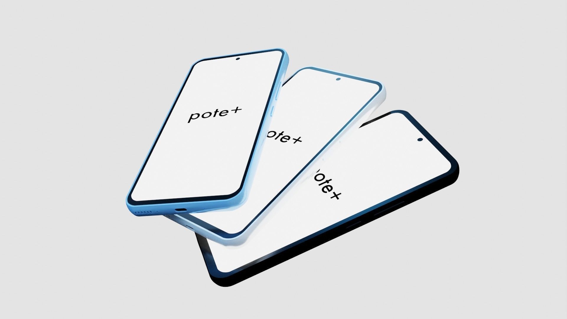 Smartphone 3D model_4