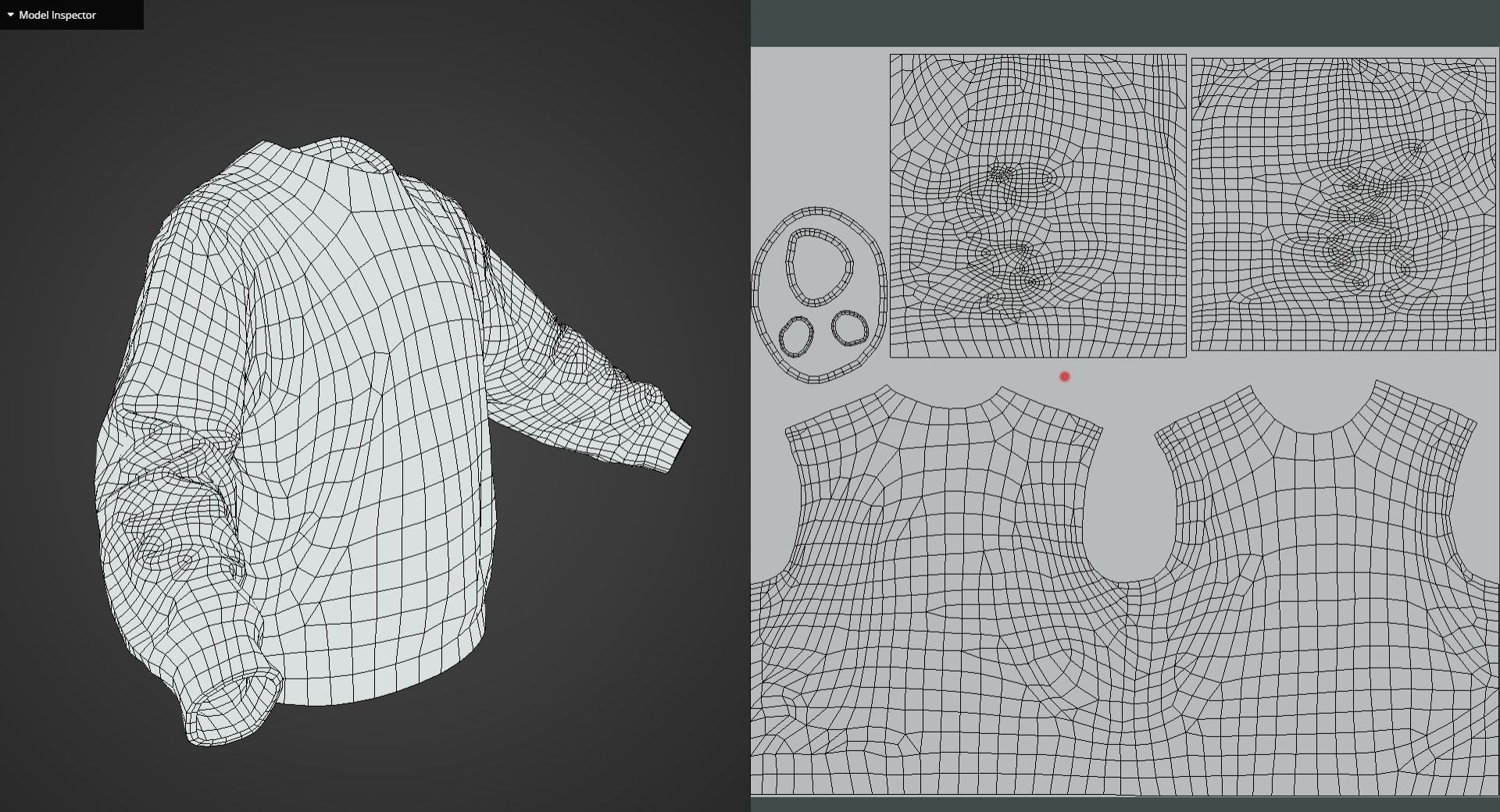 Game Ready Indigo Blue Sweatshirts Low-poly 3D model_12