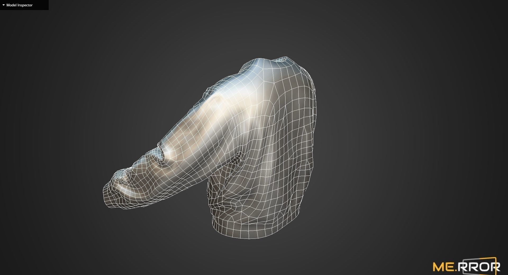 Game Ready Indigo Blue Sweatshirts Low-poly 3D model_11