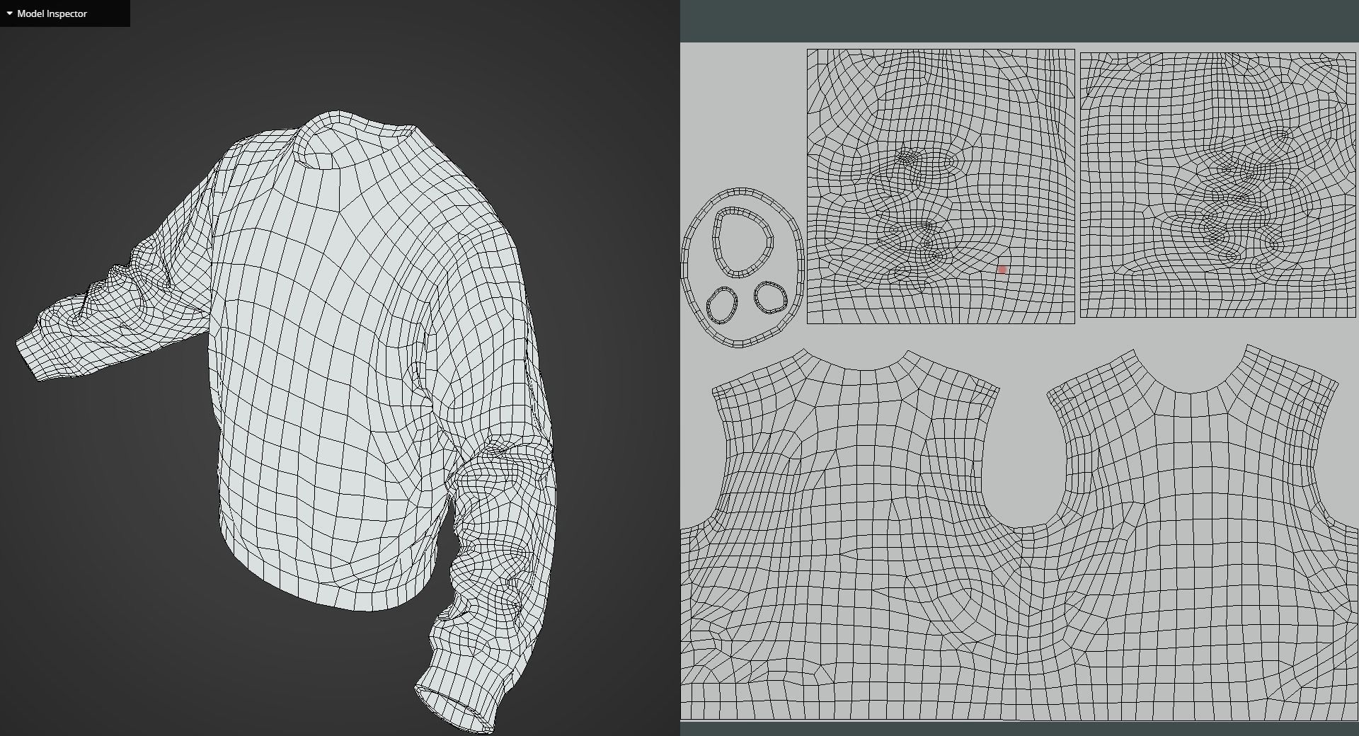 Game Ready Indigo Blue Sweatshirts Low-poly 3D model_13