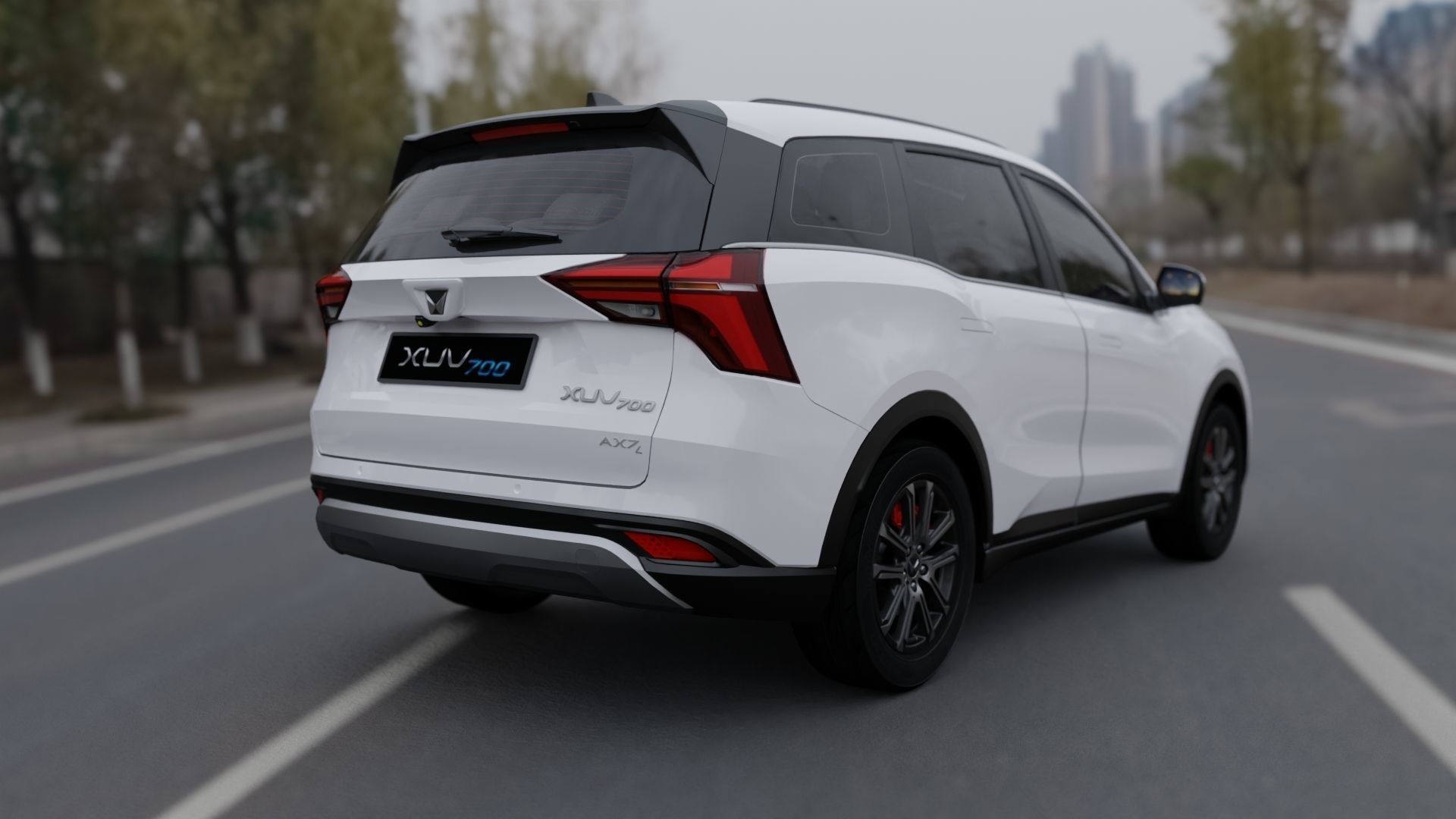 mahindra XUV700 Low-poly 3D model_2