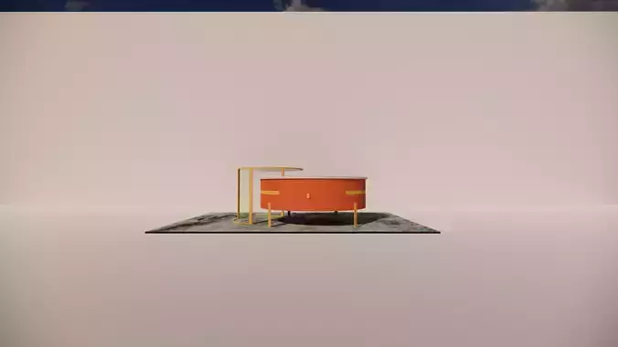 MODERN CENTER TABLE 3D model