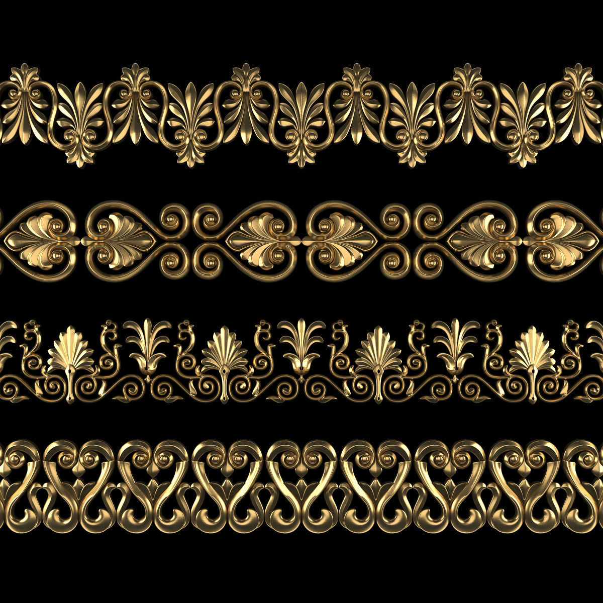 Path Ornament Pack 04 3D model_1