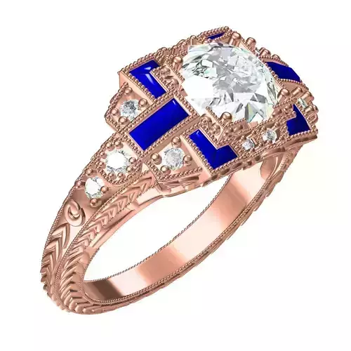 Beautiful Art Deco Engagement Ring