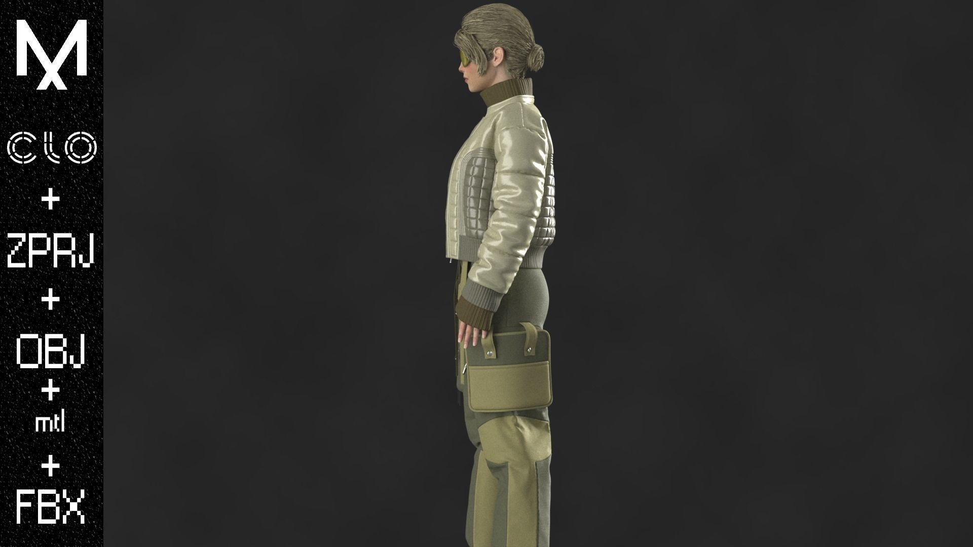 NEW OUTFIT FEMALE OBJ mtl FBX ZPRJ 3D model_5