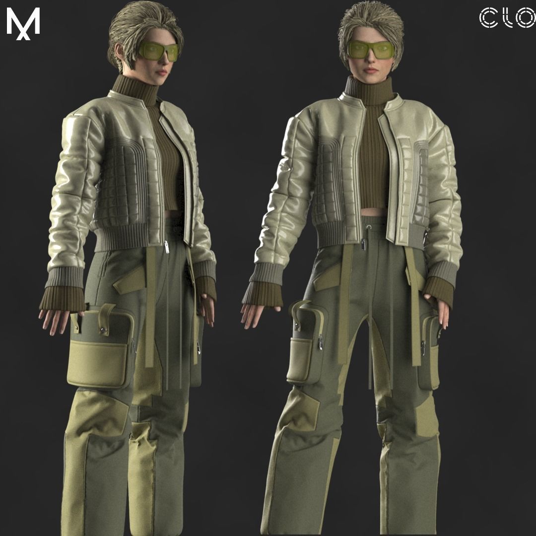 NEW OUTFIT FEMALE OBJ mtl FBX ZPRJ 3D model_1