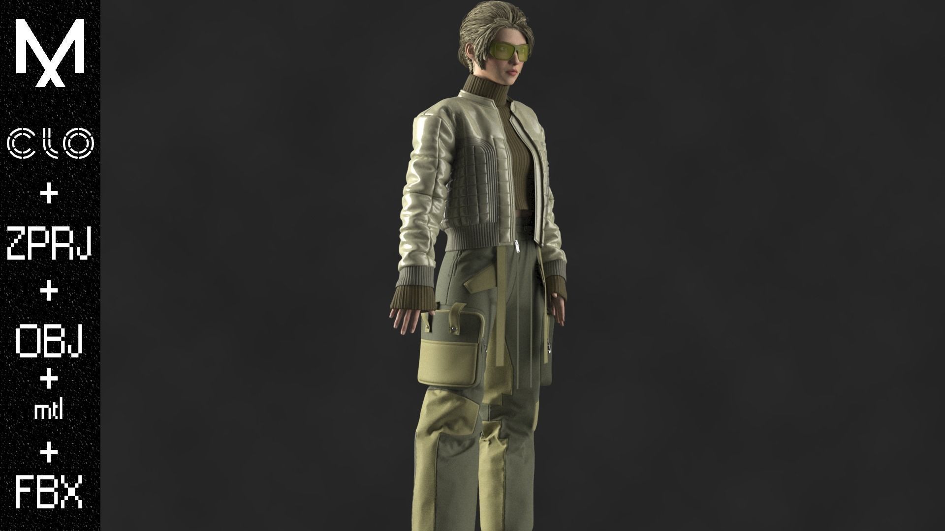 NEW OUTFIT FEMALE OBJ mtl FBX ZPRJ 3D model_3