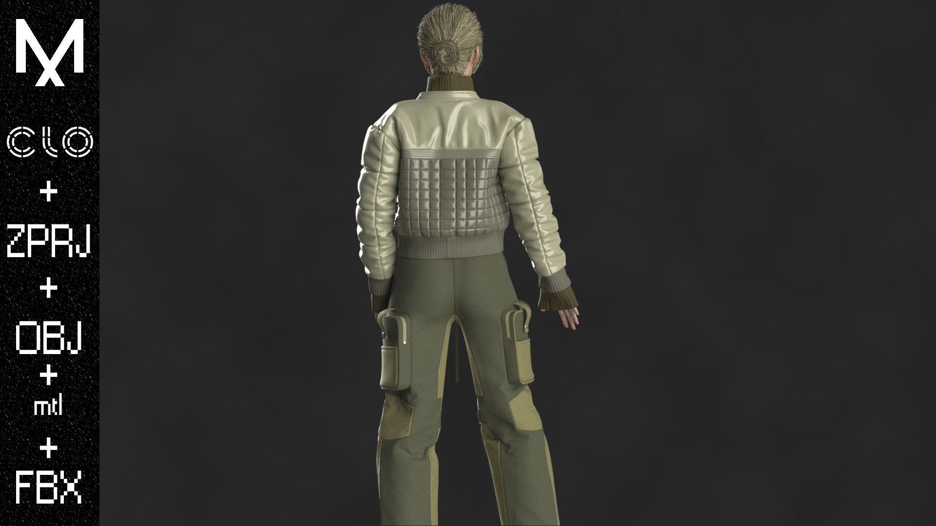 NEW OUTFIT FEMALE OBJ mtl FBX ZPRJ 3D model_6