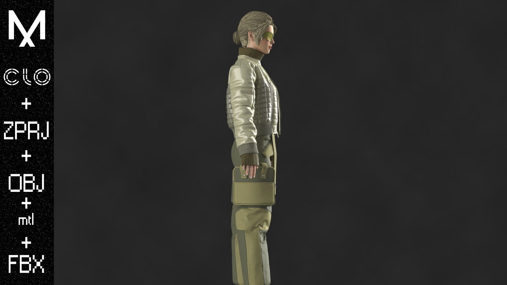 NEW OUTFIT FEMALE OBJ mtl FBX ZPRJ 3D model_8