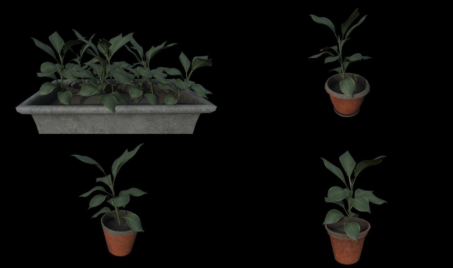 Modular Horror Hospital Pack Low-poly 3D model_53