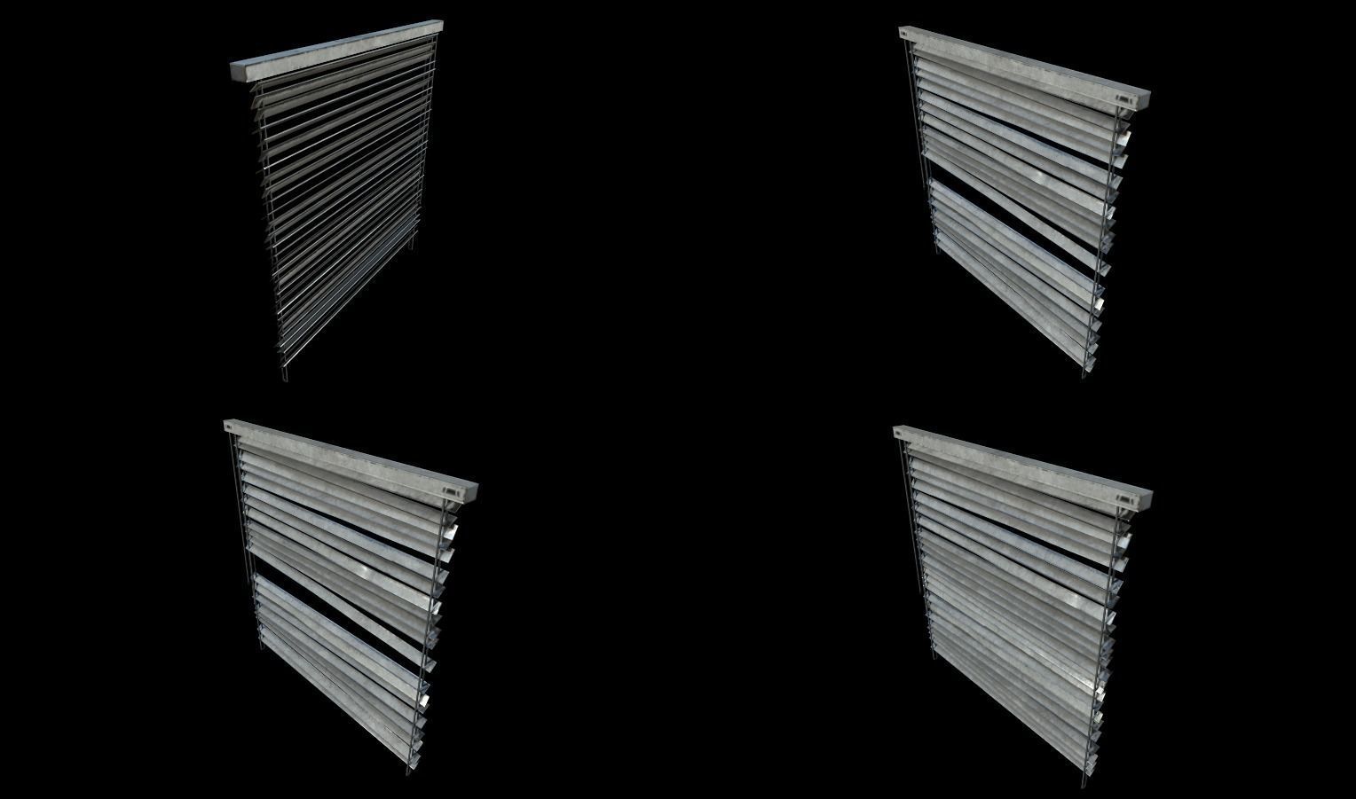 Modular Horror Hospital Pack Low-poly 3D model_38