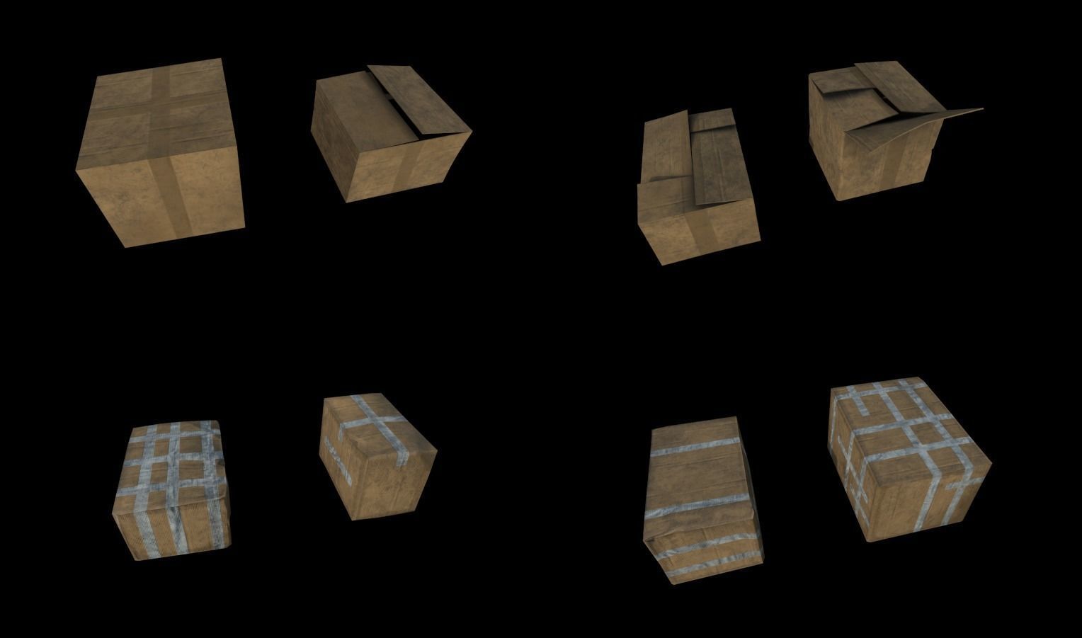 Modular Horror Hospital Pack Low-poly 3D model_28