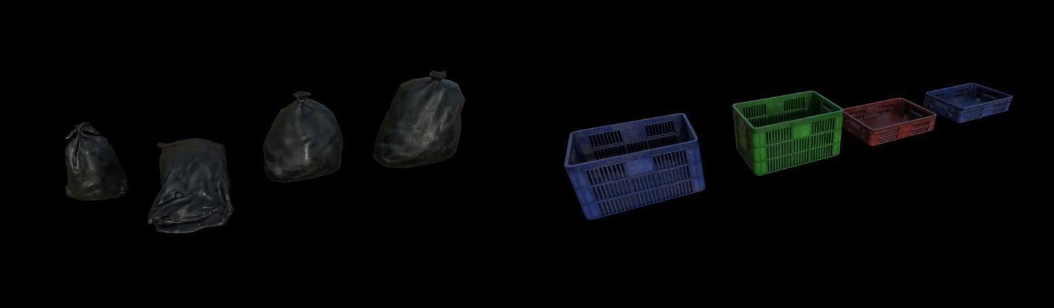 Modular Horror Hospital Pack Low-poly 3D model_43
