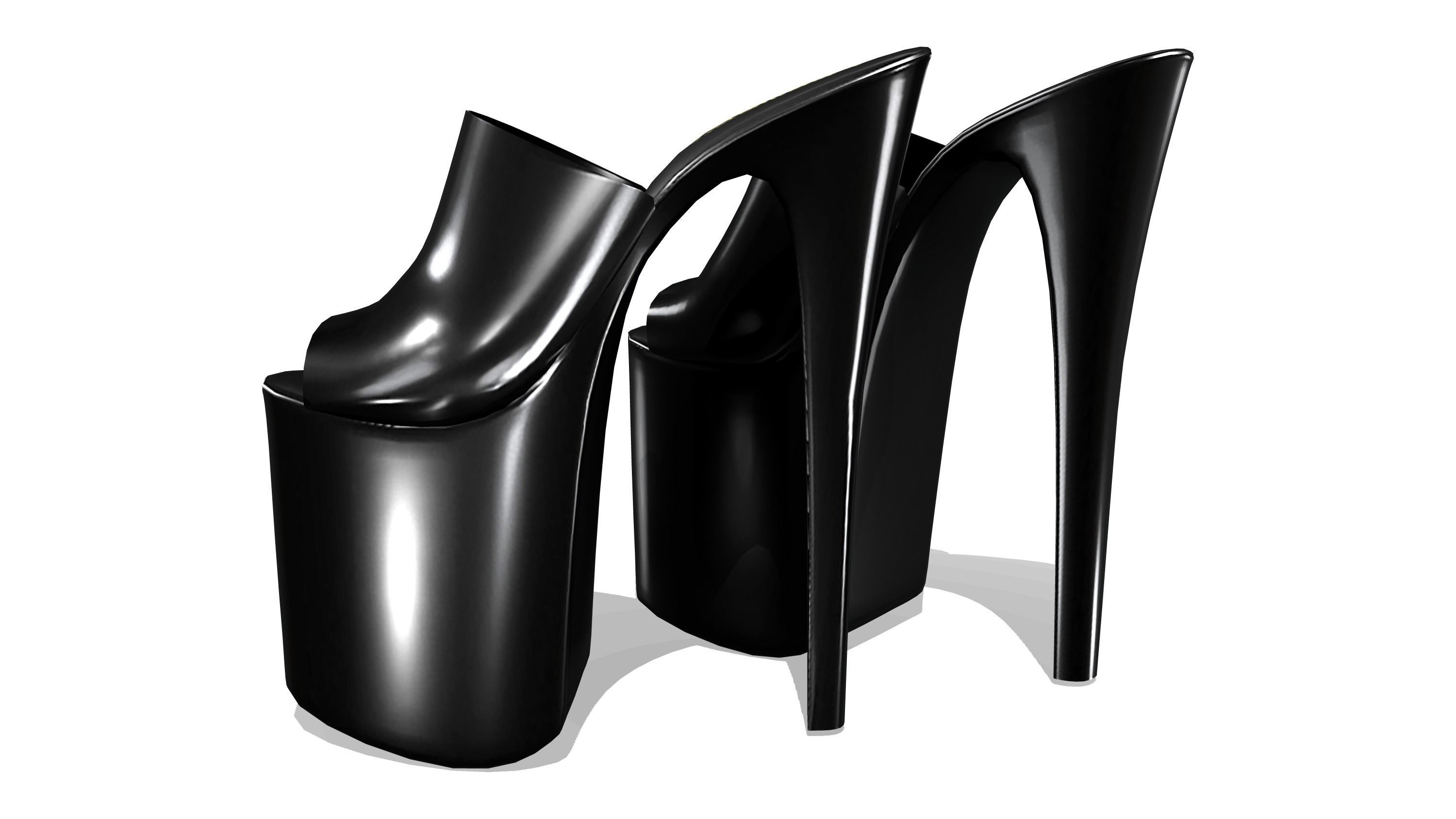 3D model Super High Heels VR / AR / lowpoly CGTrader