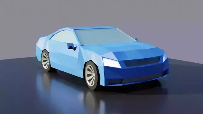 Blue Car 3D