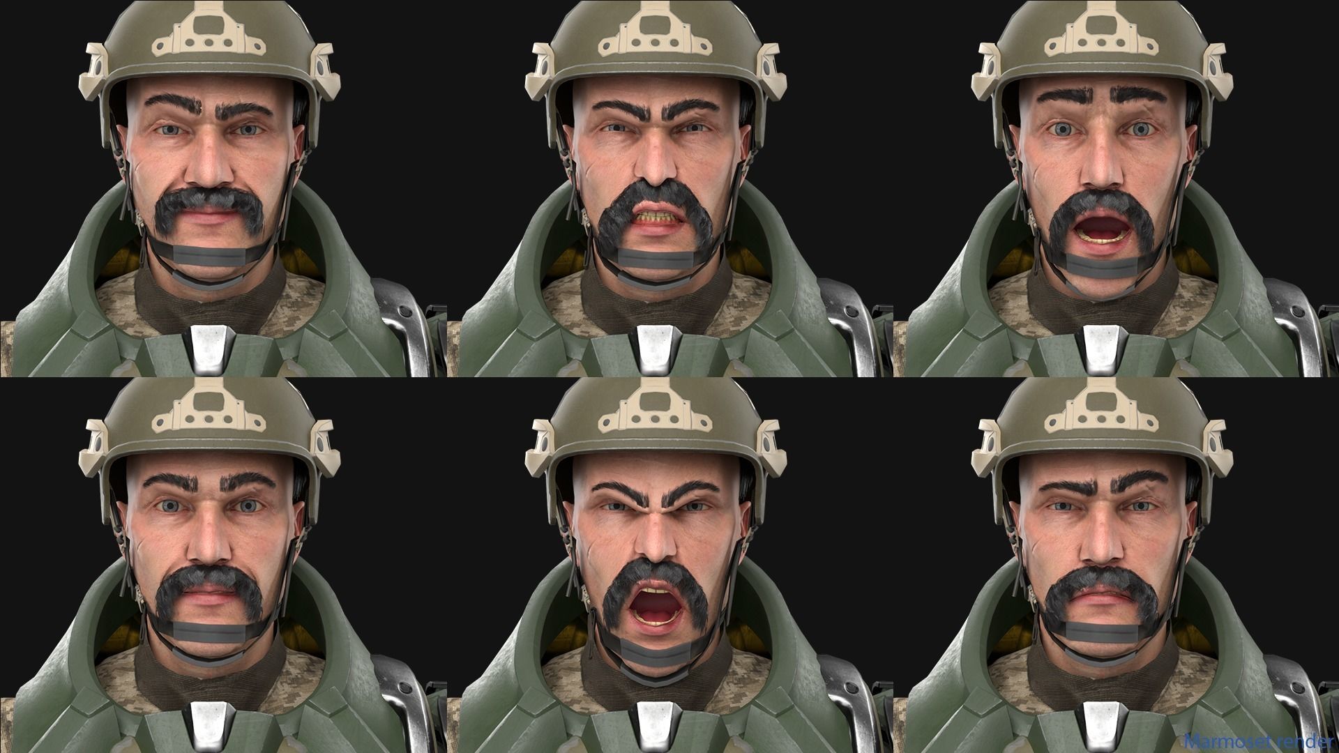 Freedom Soldier Low-poly 3D model_2