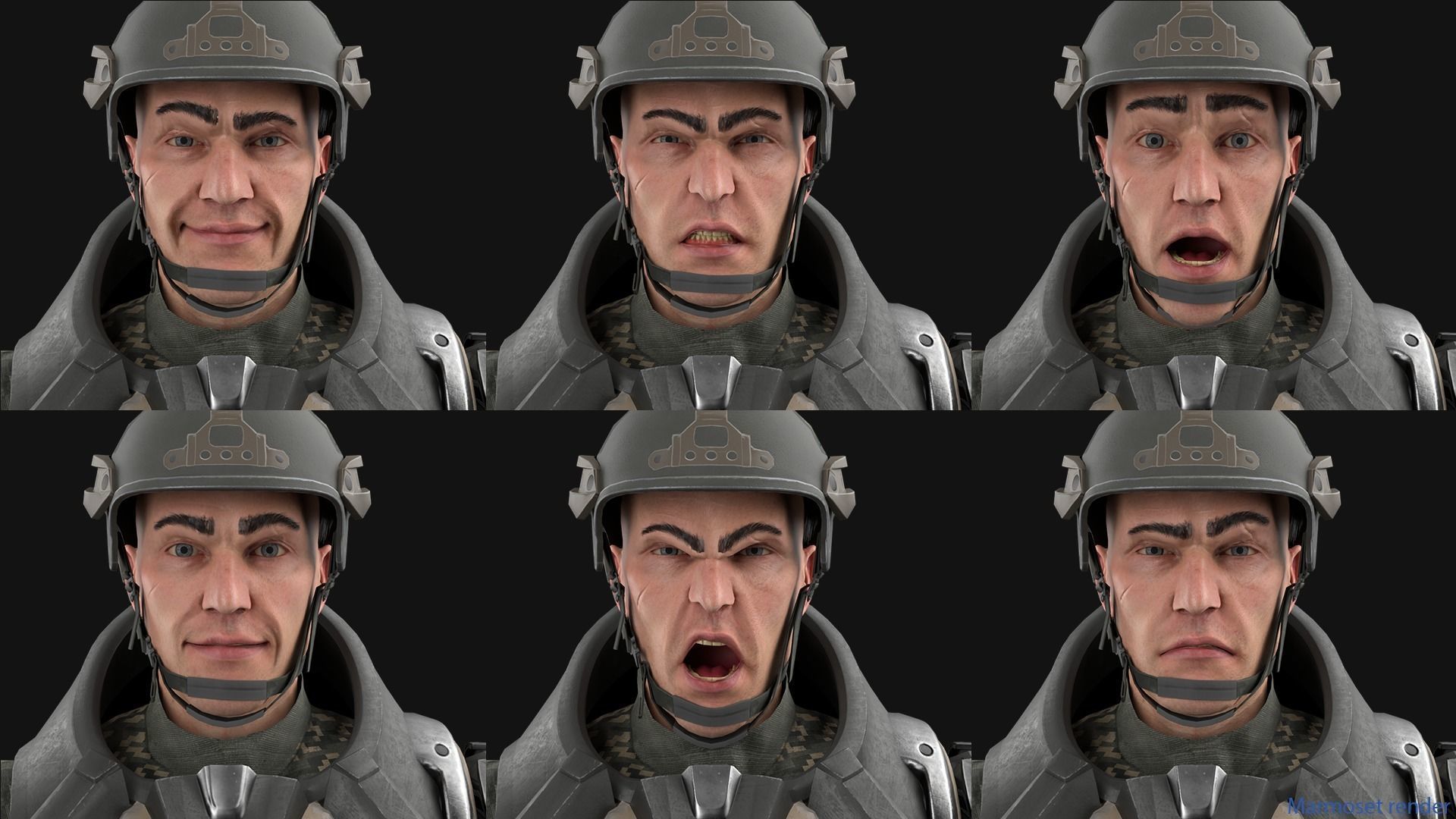 Freedom Soldier Low-poly 3D model_3