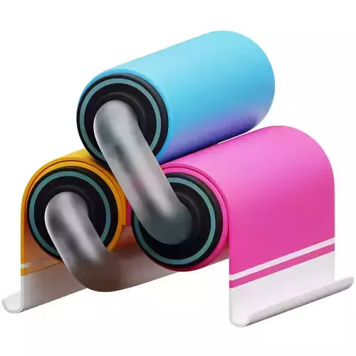 Colored Paper Roll 3D Icon
