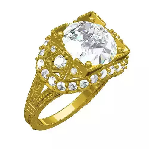 Antique Art Deco Engagement Ring