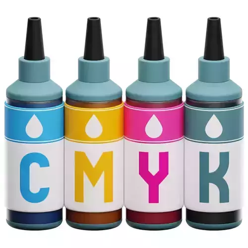 Ink Cartridge 3D Icon