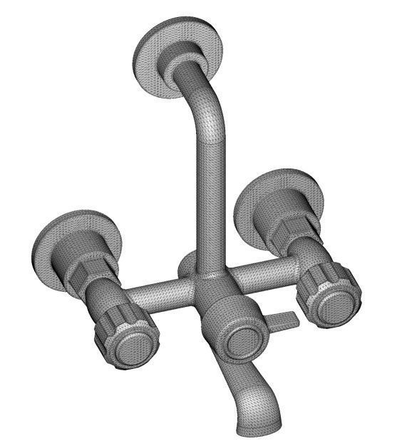 PVC Shower Tap 3D model_4