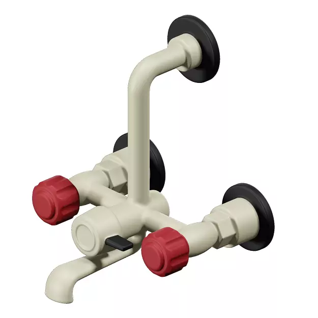 PVC Shower Tap 3D model_0