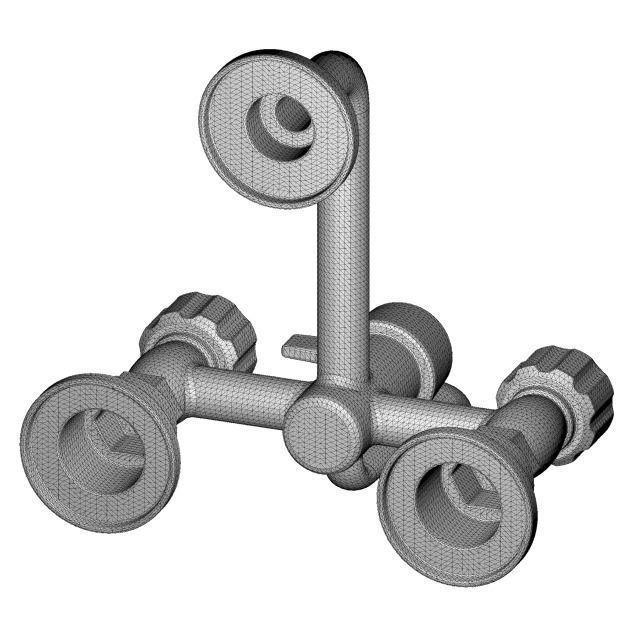 PVC Shower Tap 3D model_8