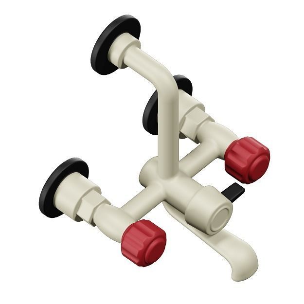 PVC Shower Tap 3D model_2