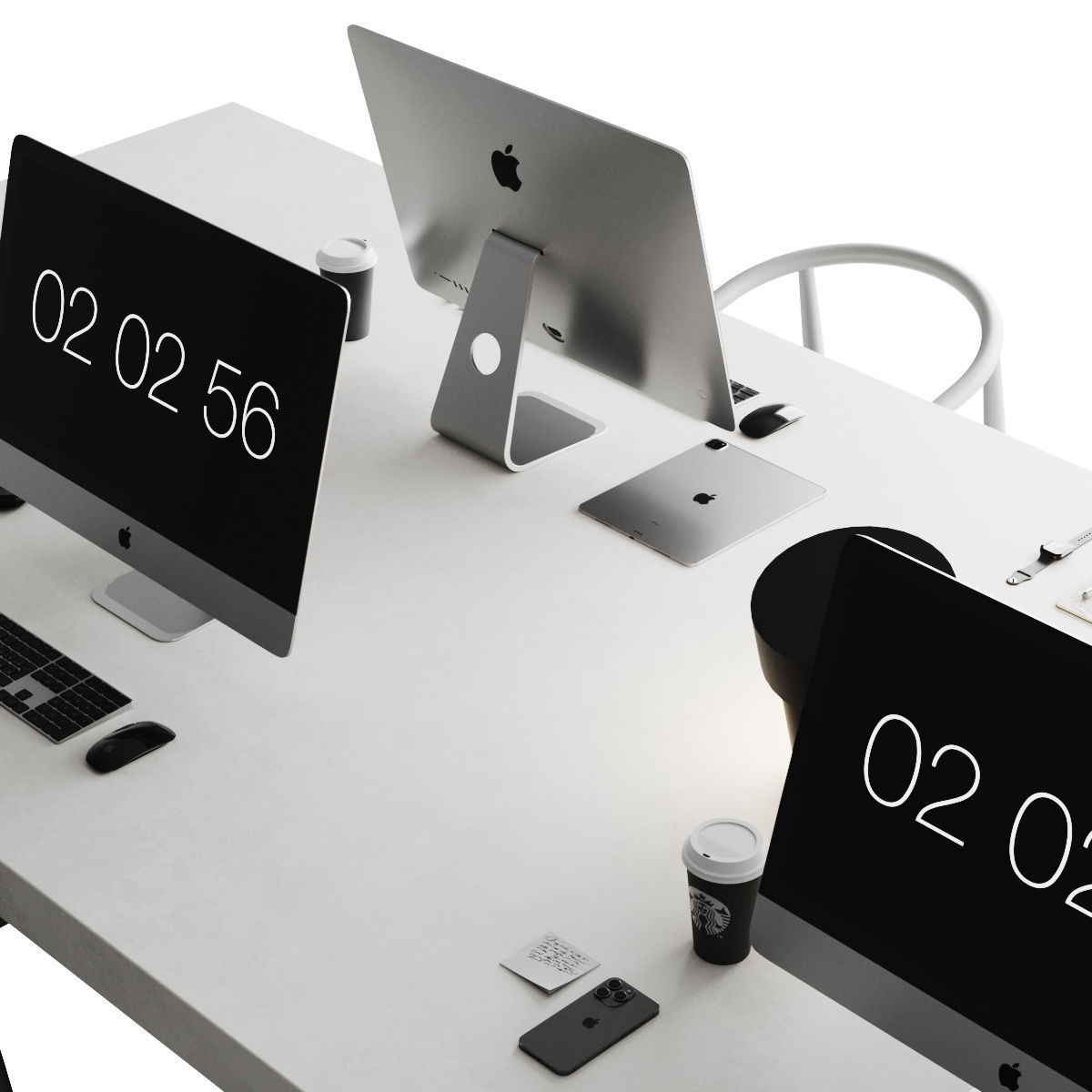 Workplace 13 3D model_2