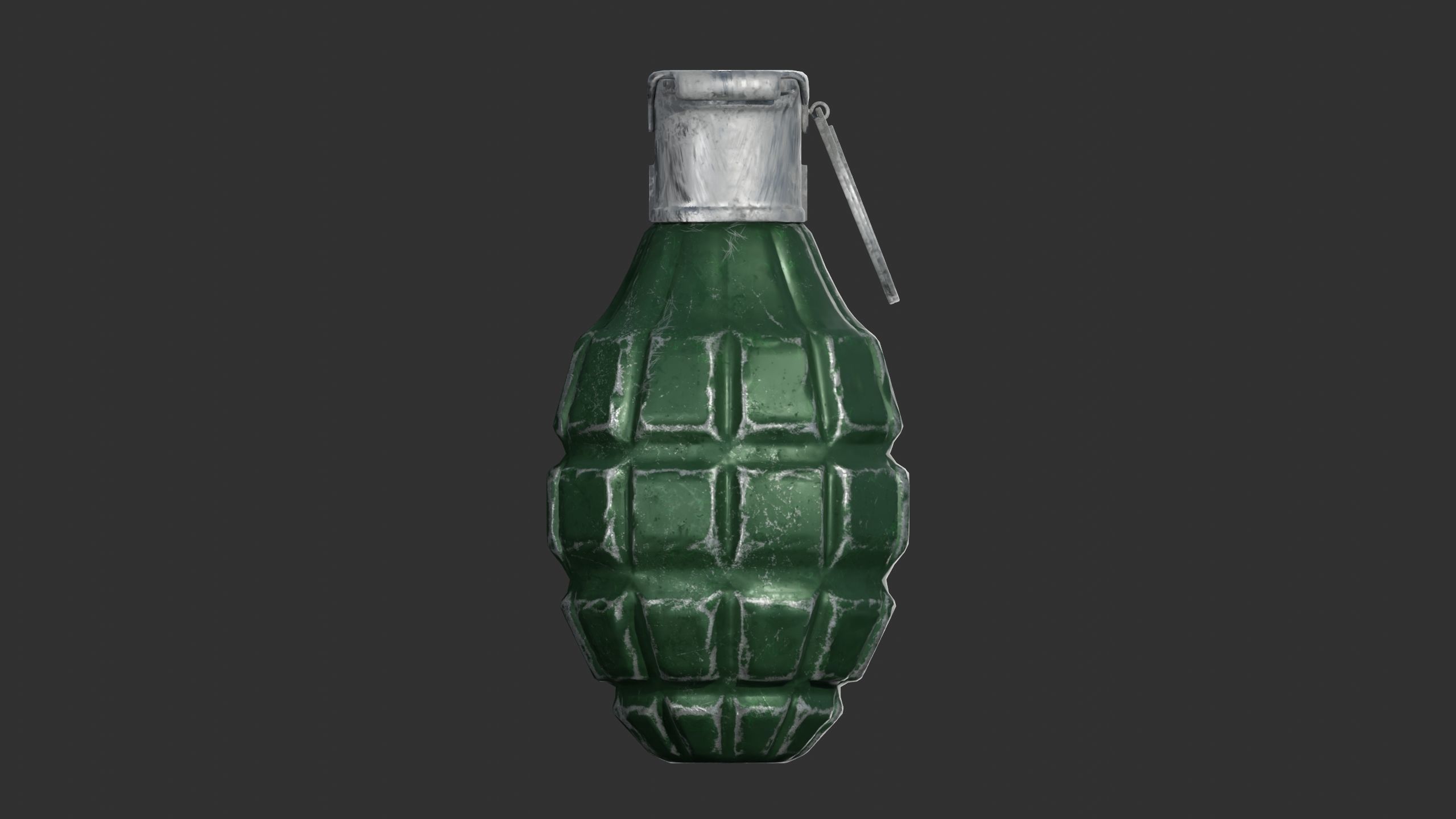 Hand grenade Low-poly 3D model_6