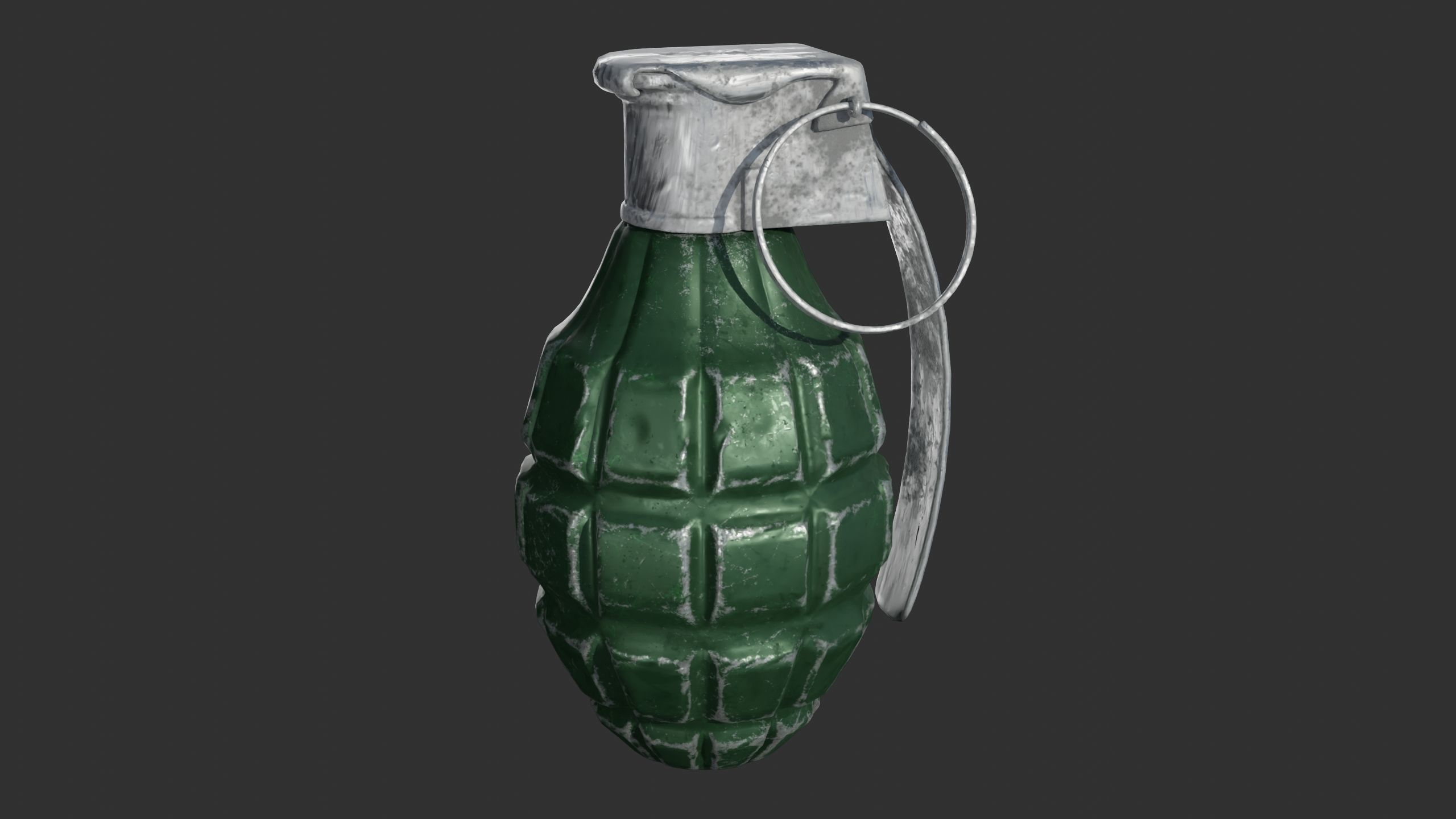 Hand grenade Low-poly 3D model_5