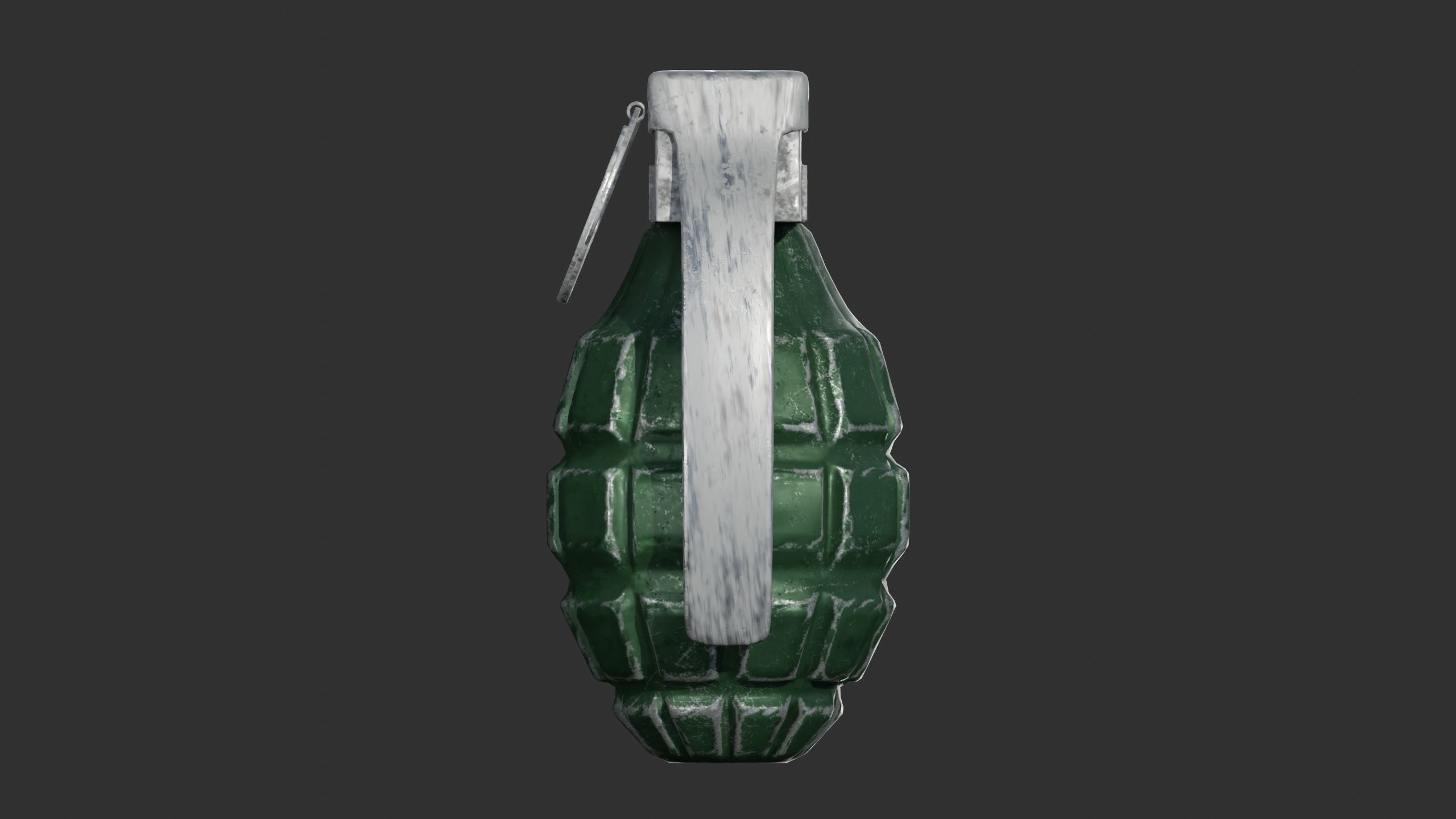 Hand grenade Low-poly 3D model_3