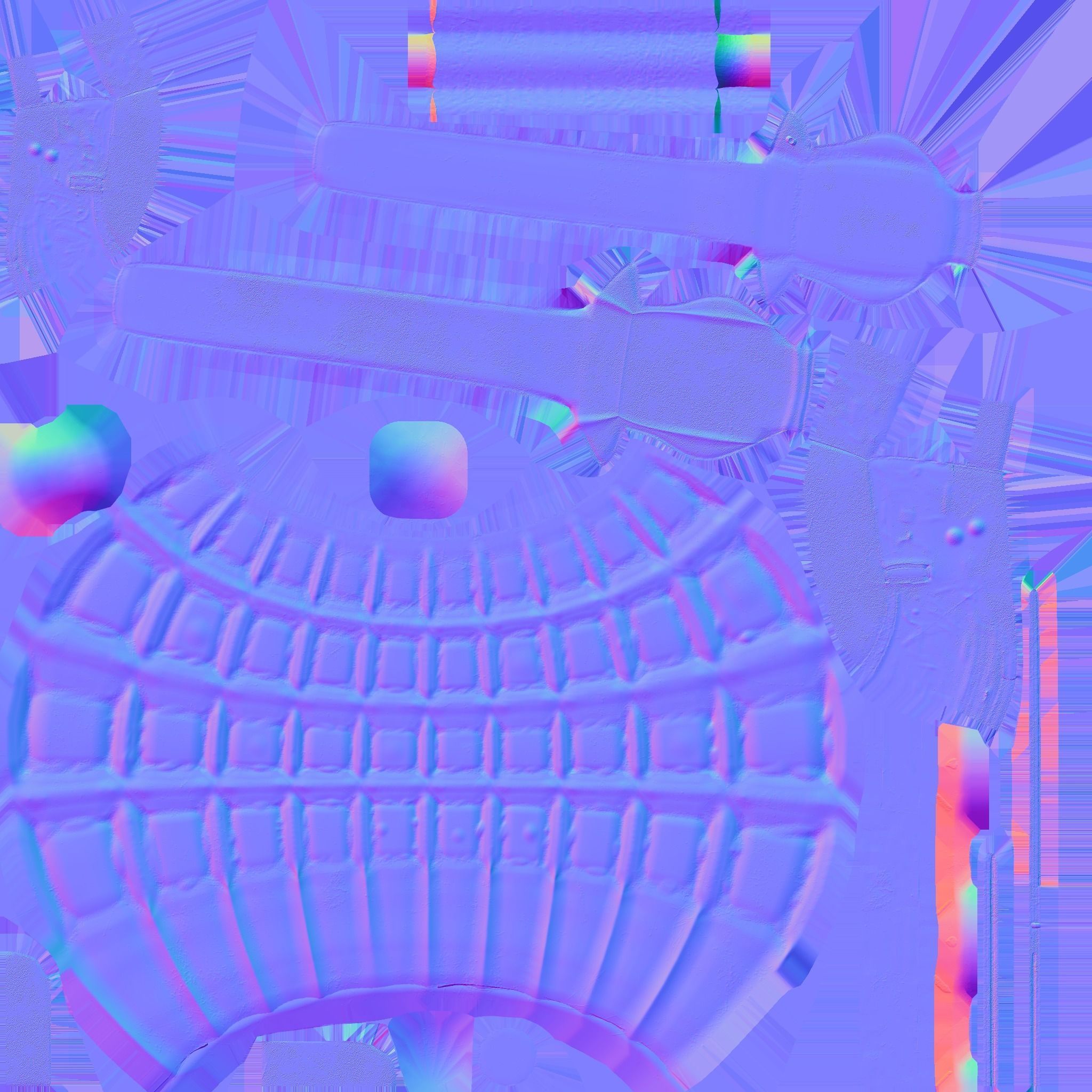 Hand grenade Low-poly 3D model_11