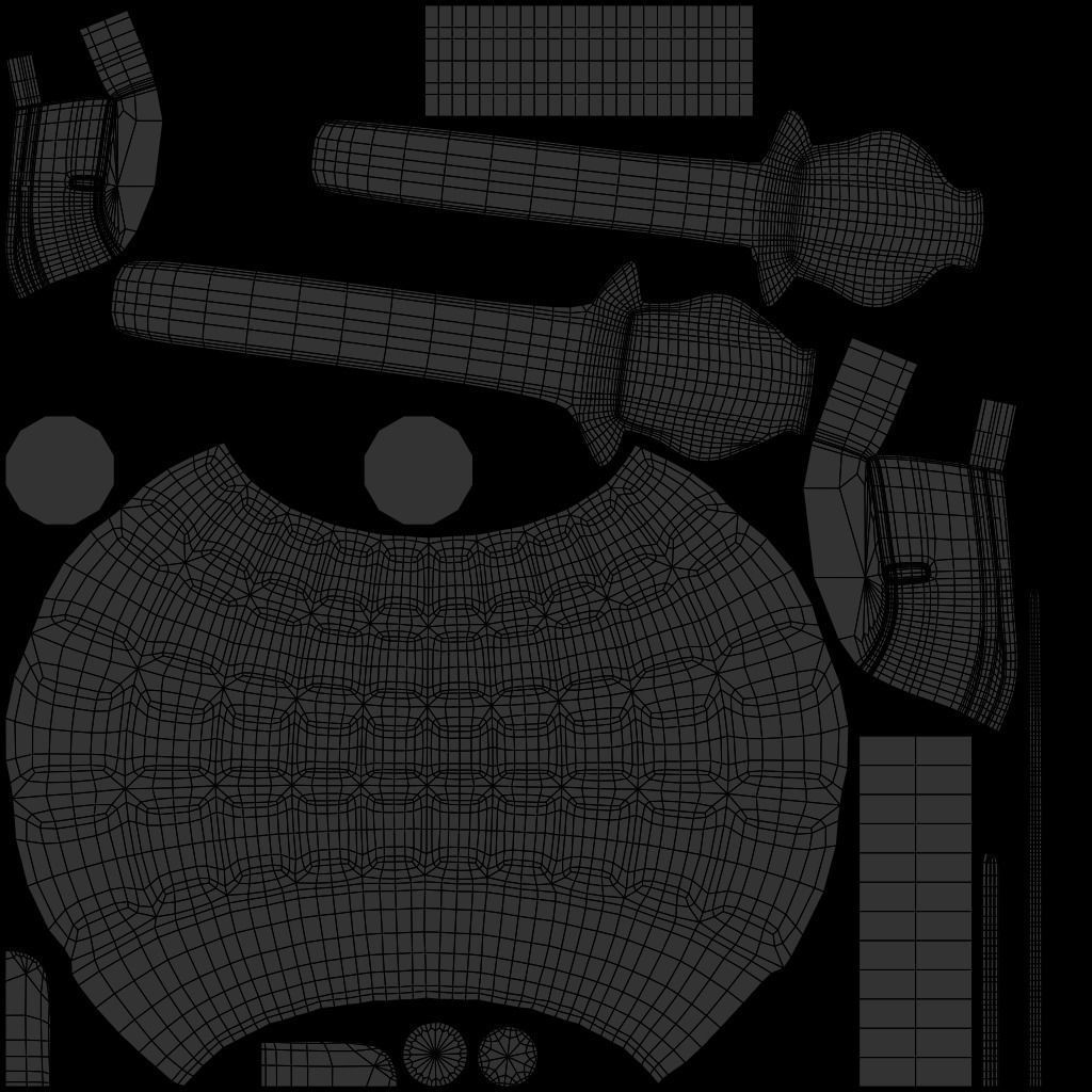 Hand grenade Low-poly 3D model_9